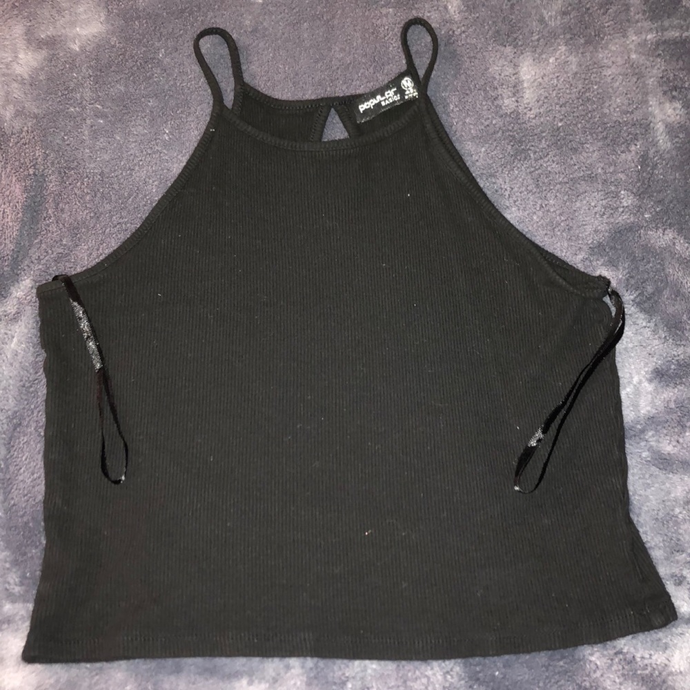 Black tank top